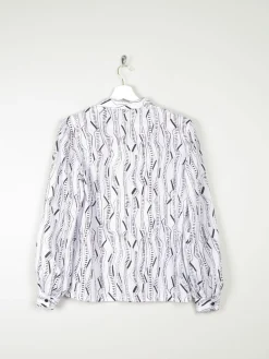 Women’s Grey & Black Vintage Blouse S/M