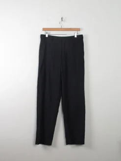 Women's Grey Vintage Trousers Tapered Leg S