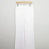 Women's Italian Cream/Off White Boot Cut 90s Tailored Trousers 8/10 28W