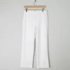Women's Ivory High Waisted Tailored Trousers 12/30 L