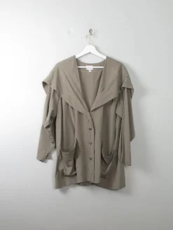 Women's Khaki 80s Summer Jacket M