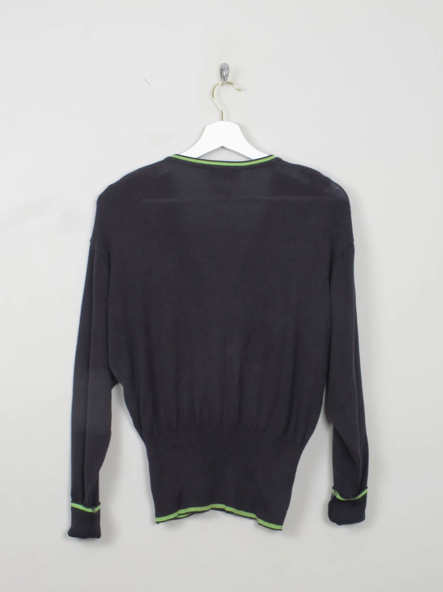 Women’s Laurel Wrap Over Navy Cotton Jumper M
