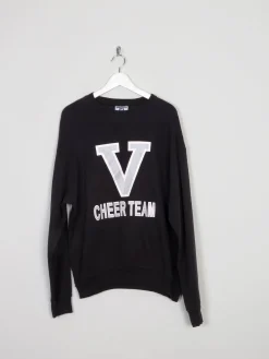 Women's Lee Cheer Team Black Vintage Sweatshirt L