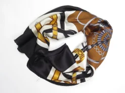 Women's Libra Vintage Silk Scarf Horse Bit Print Large