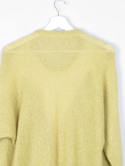 Women's Lime Green Vintage Mohair Jumper S/M