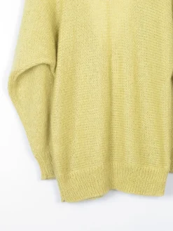 Women's Lime Green Vintage Mohair Jumper S/M