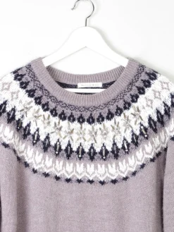 Women’s Mink Colour Nordic Style Jumper S/M 'Maison De Nimes'