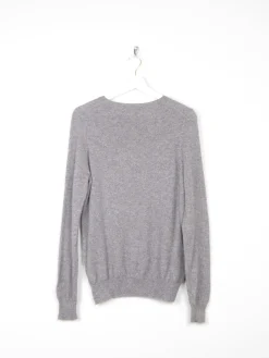 Women's M&S Cashmere Grey Jumper With CupCake Design M