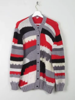 Women's Multicoloured Vintage Mohair Cardigan M/L