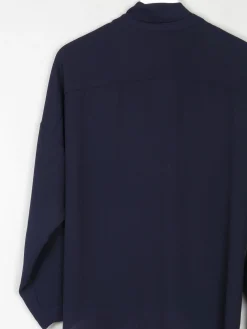 Women’s Navy Betty Jackson Cross Over Blouse 14