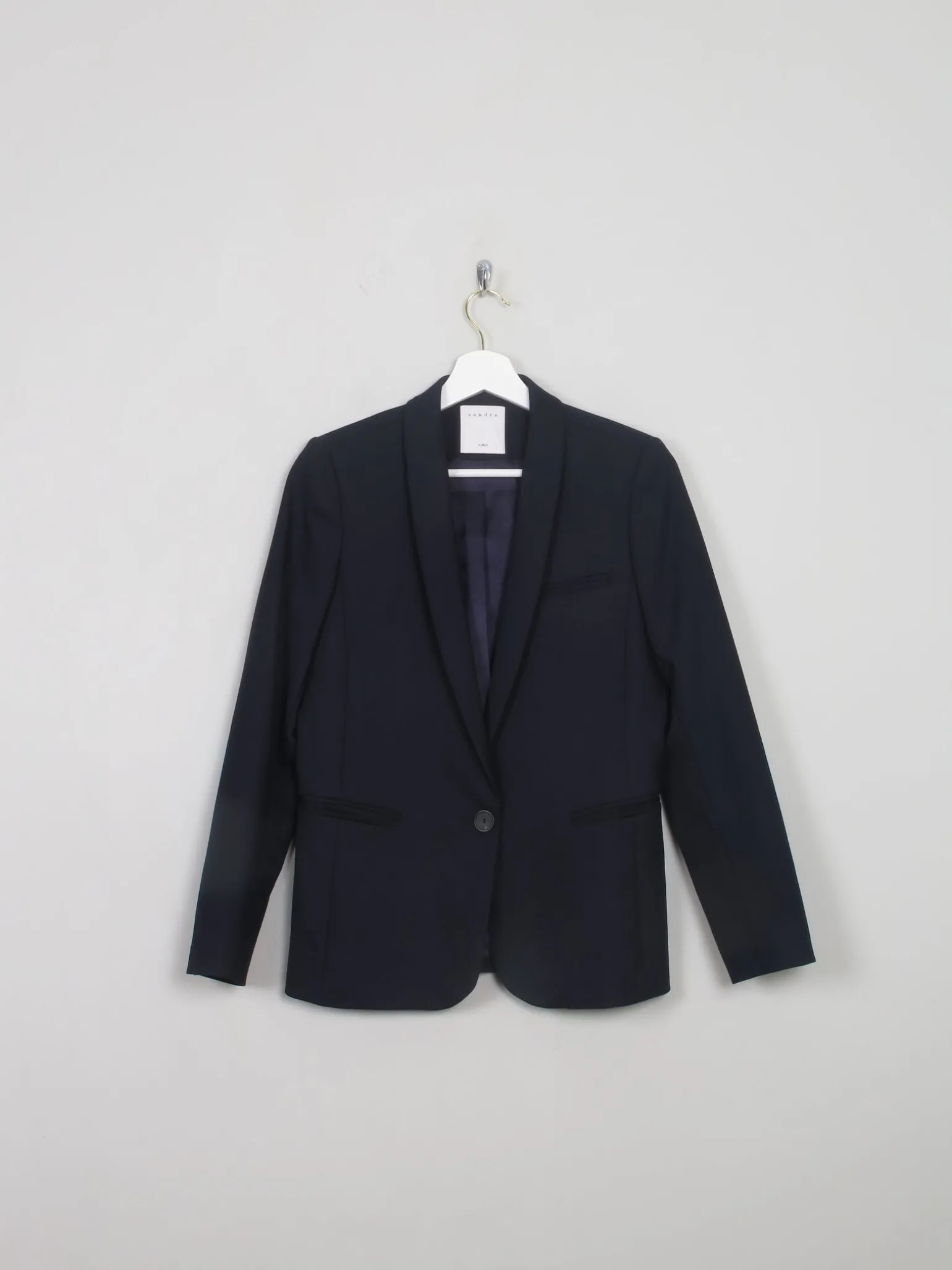 Women's Navy Sandro Jacket XS/36