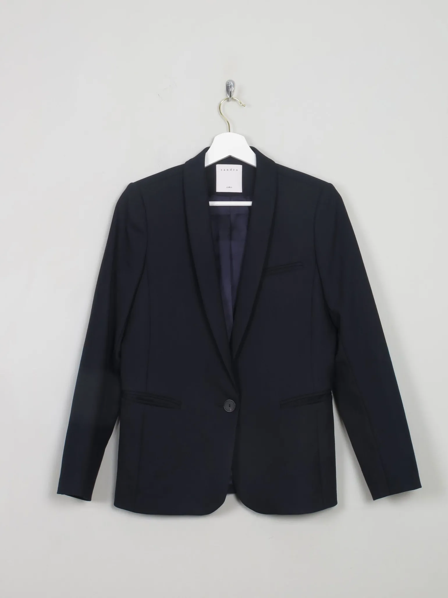 Women's Navy Sandro Jacket XS/36