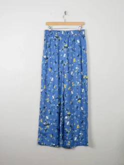 Women's New Floral Trousers People Tree 14/L