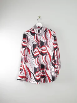 Women's Printed Vintage 1990s Y2K Blouse M/L