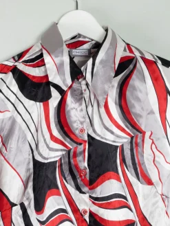 Women's Printed Vintage 1990s Y2K Blouse M/L