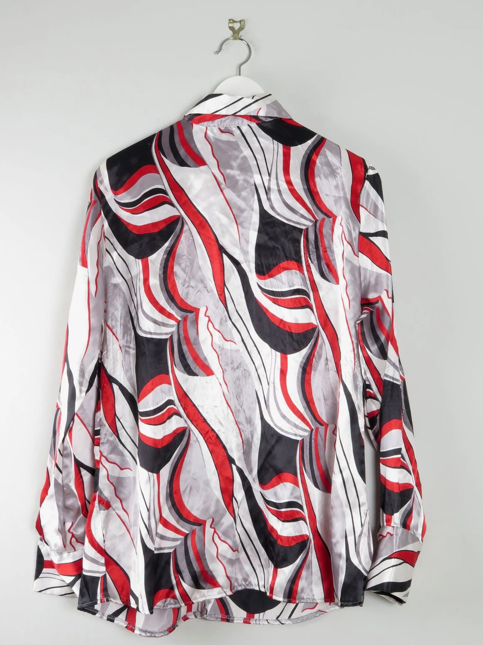 Women's Printed Vintage 1990s Y2K Blouse M/L