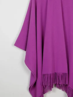 Women's Purple Wool Vintage Cape  S-XL