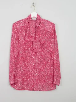Women's Red Printed Jacques Vert Blouse Unworn M/L