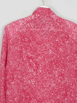 Women's Red Printed Jacques Vert Blouse Unworn M/L