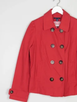 Women’s Red Trench Style Tommy Hilfiger Jacket M