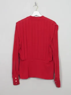 Women's Red Vintage Mondi Blouse S/M