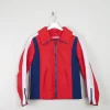 Women's Red/Navy/White Vintage Ski Jacket S