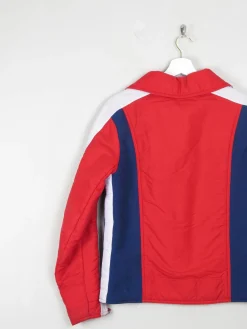 Women's Red/Navy/White Vintage Ski Jacket S
