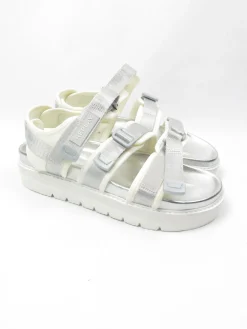 Women's Replay Silver Flatform Sandals 39/6 New