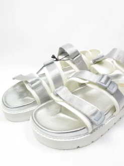 Women's Replay Silver Flatform Sandals 39/6 New