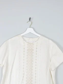 Women's Rich Cream Vintage Blouse XL