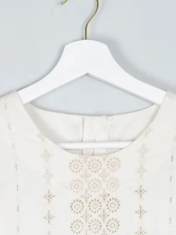 Women's Rich Cream Vintage Blouse XL