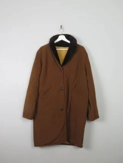 Women's 1960s Faux Sheepskin Style Coat M/L