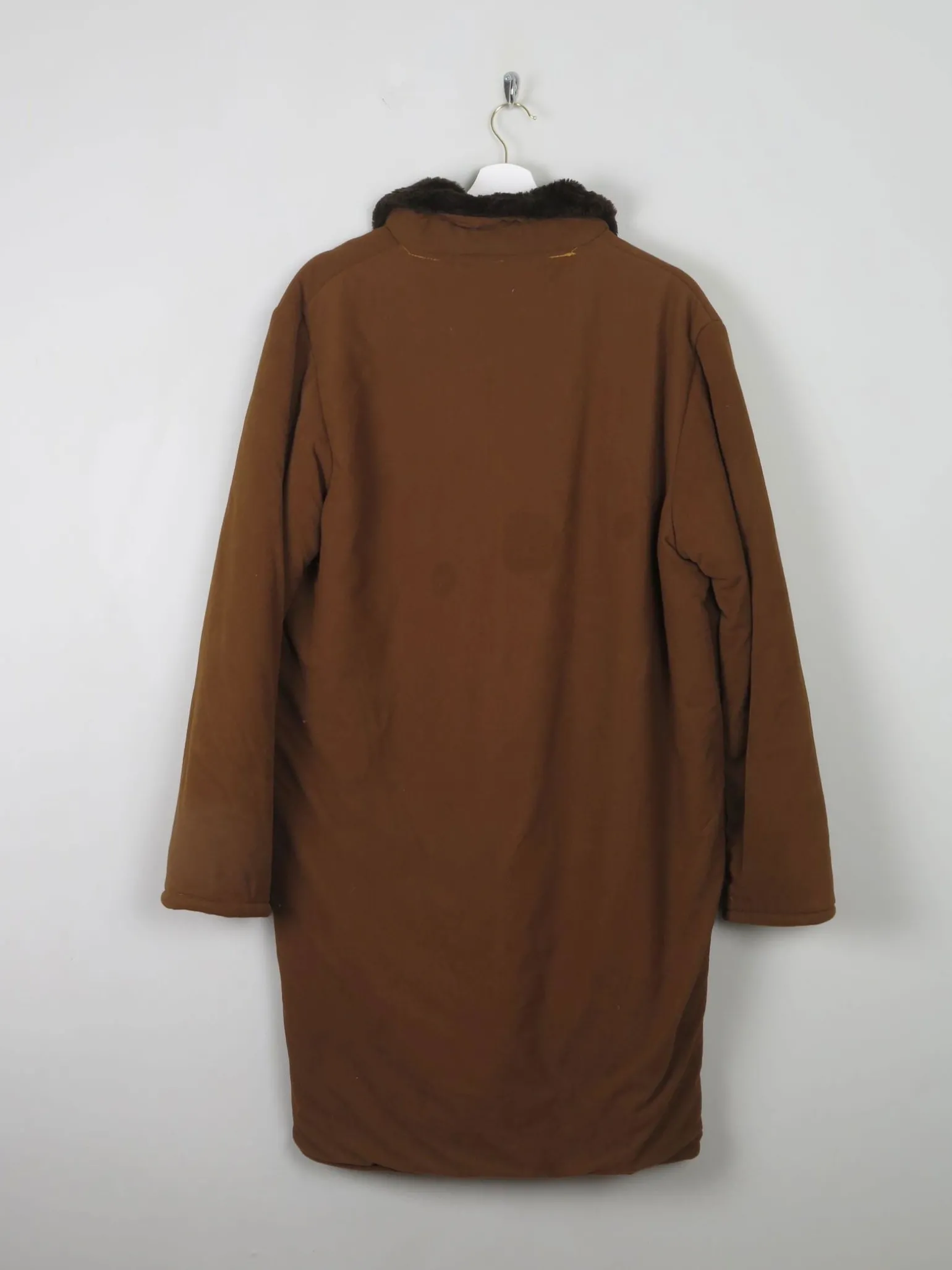 Women's 1960s Faux Sheepskin Style Coat M/L