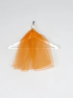 Women’s 1950s  Orange Vintage Tulle Scarf