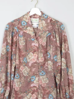 Women's 1970s Printed Vintage Fredrick Howard  Blouse S/M