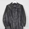 Women's 1970s Vintage Leather Jacket Black M