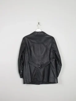 Women's 1970s Vintage Leather Jacket Black M