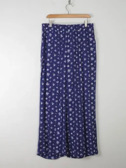 Women's Saint Tropez Navy Trousers Floral Printed New L