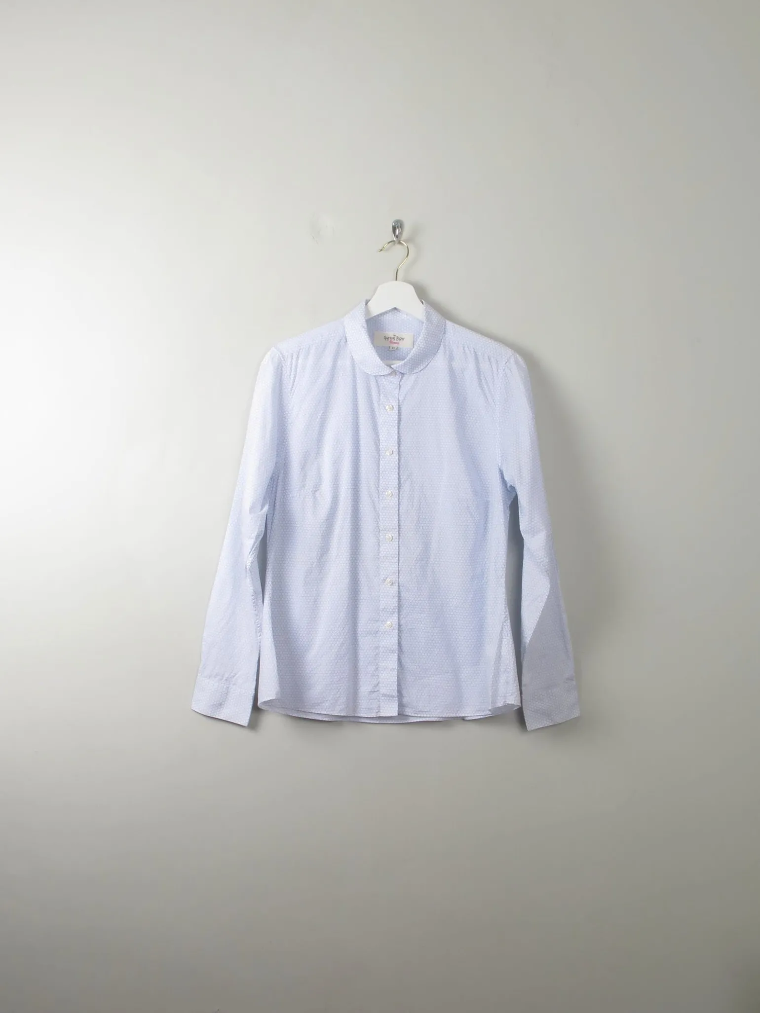 Women's Saville Row Printed Blouse With Collar M