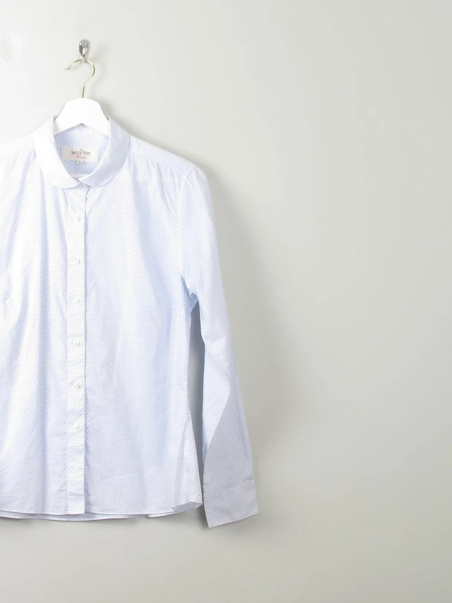 Women's Saville Row Printed Blouse With Collar M