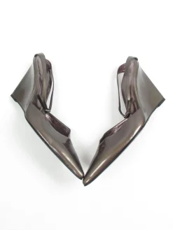 Women's Sergio Rossi Metallic Grey Heels 5/38