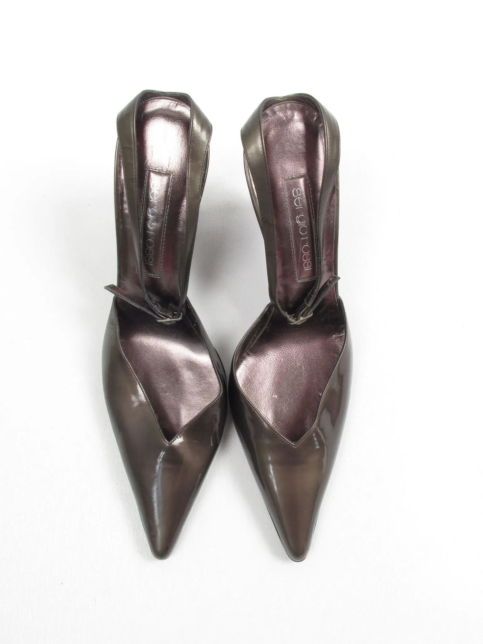 Women's Sergio Rossi Metallic Grey Heels 5/38