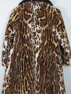 Women's Sheepskin Vintage Leopard Printed Coat XS/S