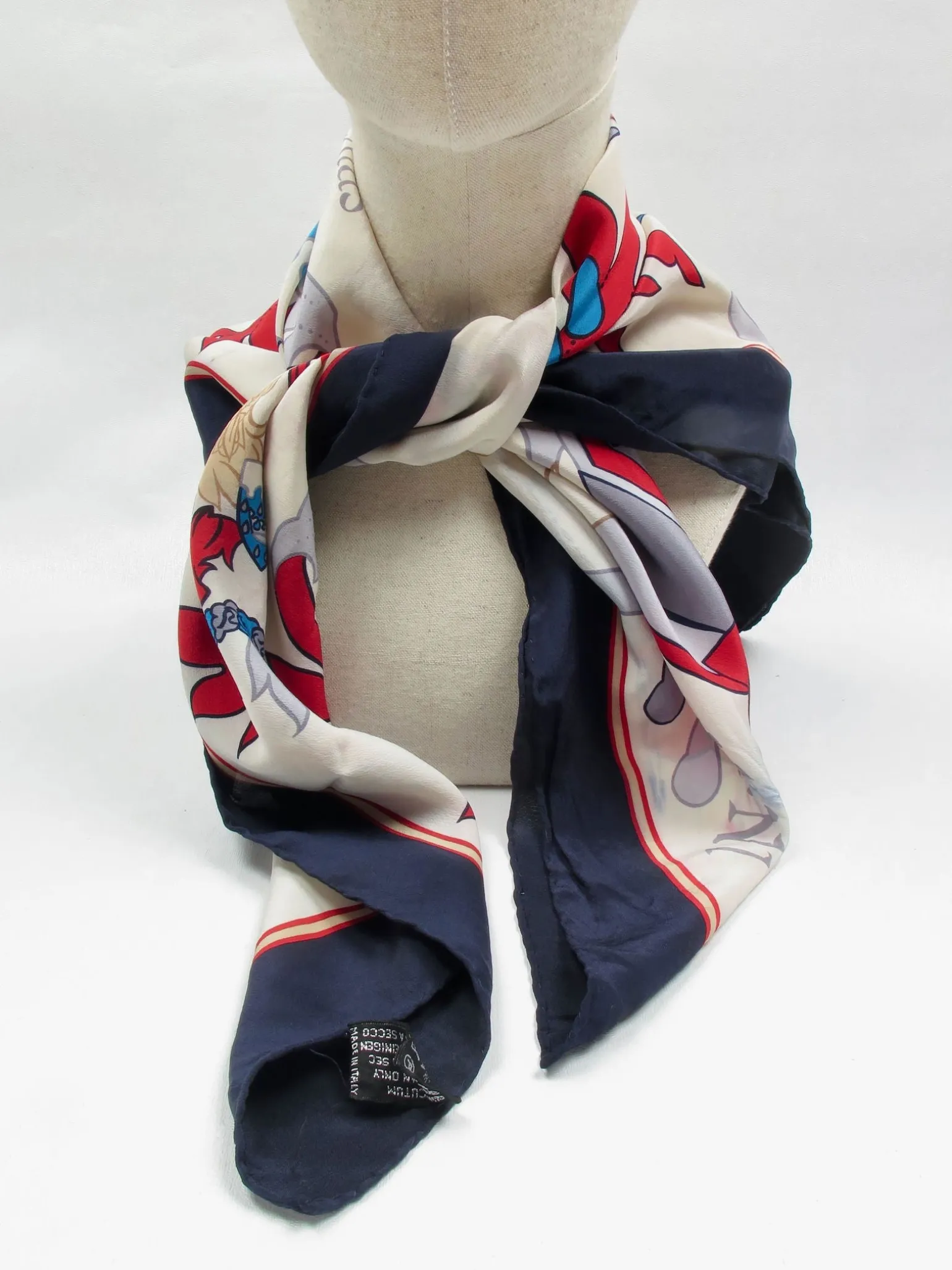 Women’s Silk Vintage Aqucastum Printed Scarf