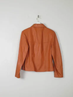 Women's Tan Vintage Leather Jacket M
