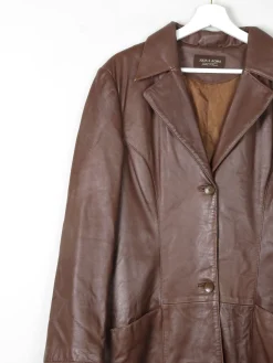 Women's Tan/Brown Soft Leather Coat L