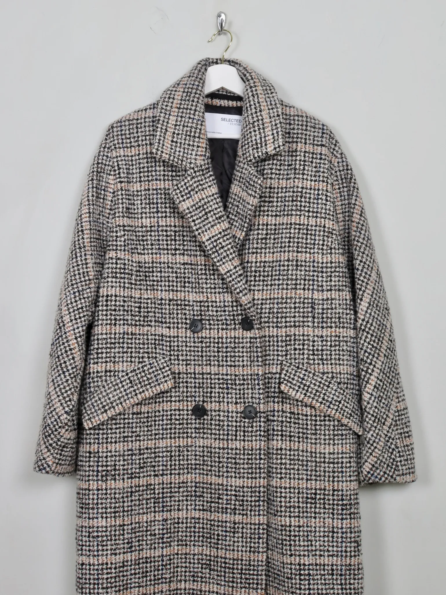 Women's Tweed Selected Femme Coat L/42"