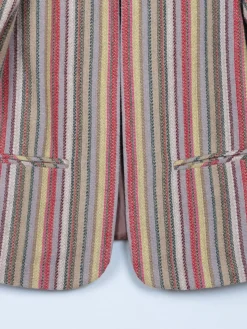 Women's Tweed Striped Vintage Bolero Jacket S/M