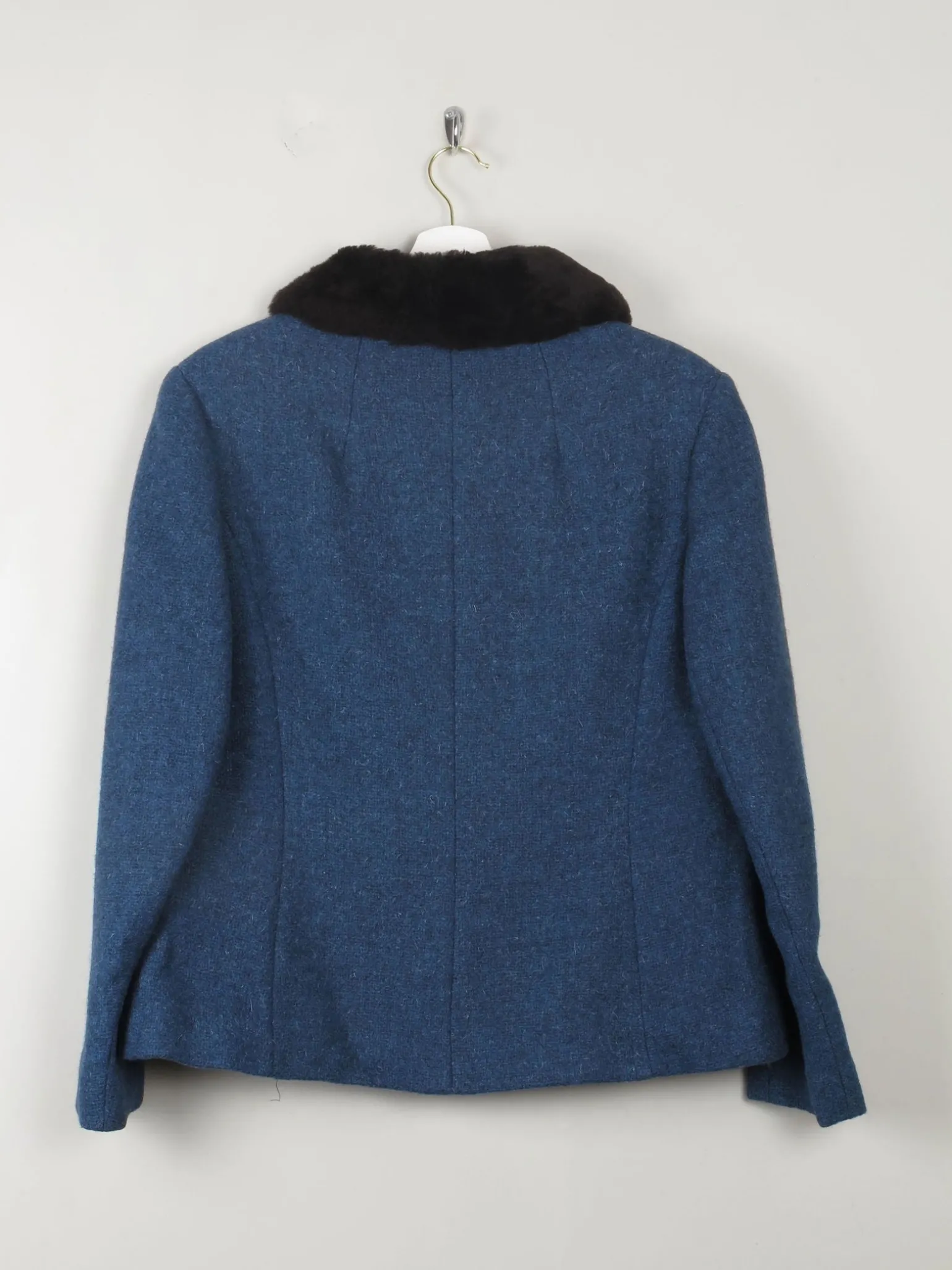 Women's Tweed Vintage Jacket With Trim L