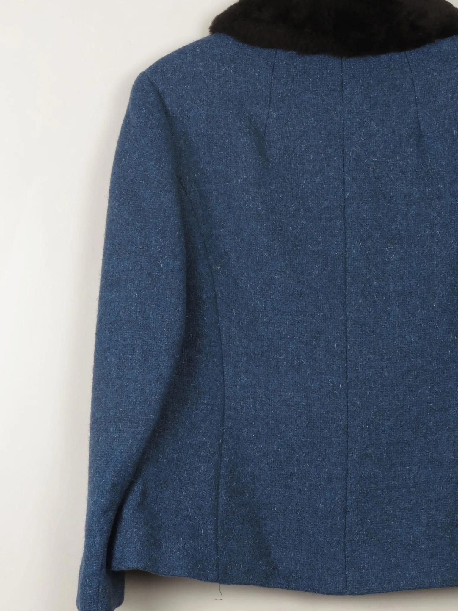 Women's Tweed Vintage Jacket With Trim L